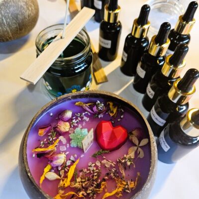 Voňavý svíčkový rituál - workshop výroby přírodních svíček, 2 svíčky, 2 hodiny tvoření ⭐Oblíbené